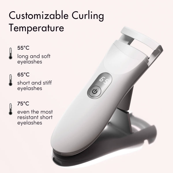 Tasha Heated Lash Curler by Fancii & Co. Customize Your Curling Temperature All