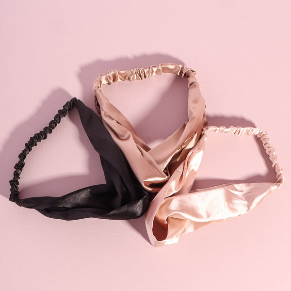 Audrey Satin Headband 3 Pack
