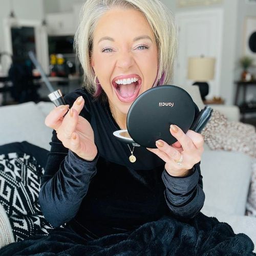Taylor Lighted Compact in Charcoal Chic