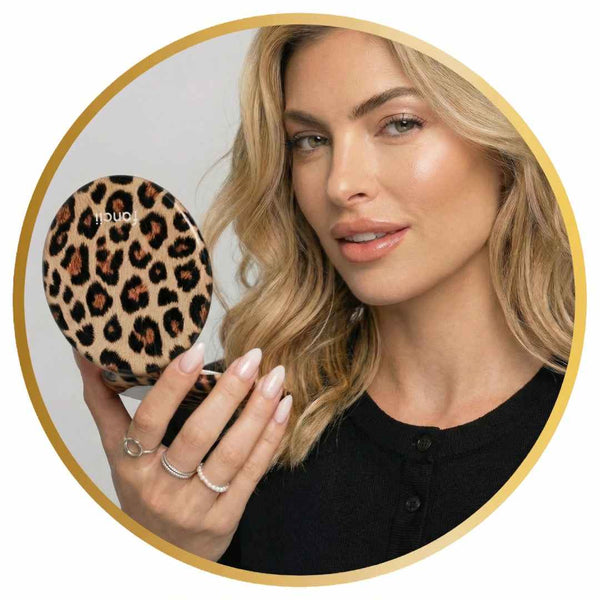 Taylor Lighted Compact in Cheetah Chic