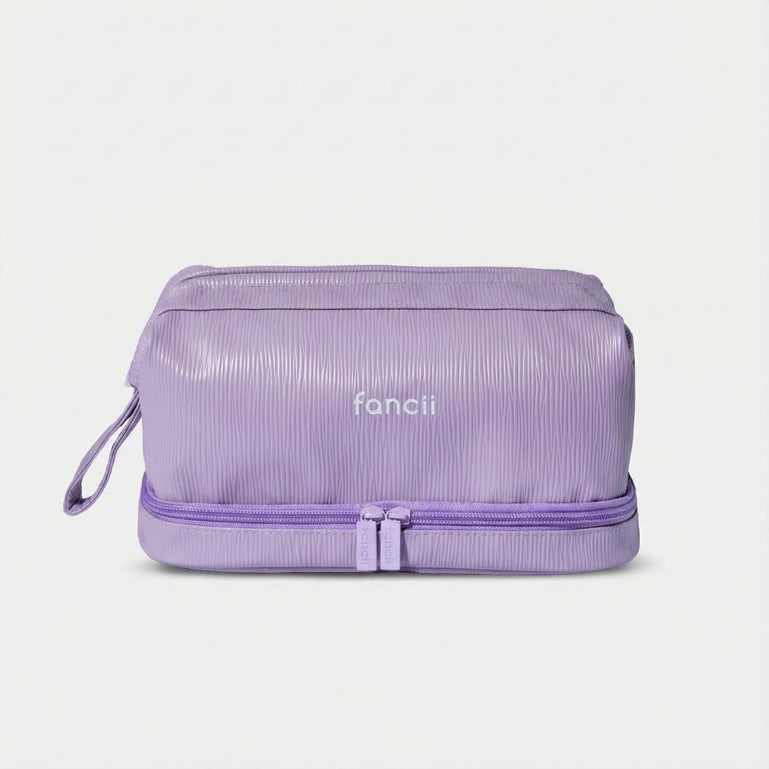Macy 2-in-1 Makeup Bag by Fancii & Co. in Purple