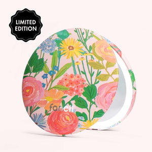 Vibrant Florals Mini Taylor Lighted Compact by Fancii with 1x +10x magnification