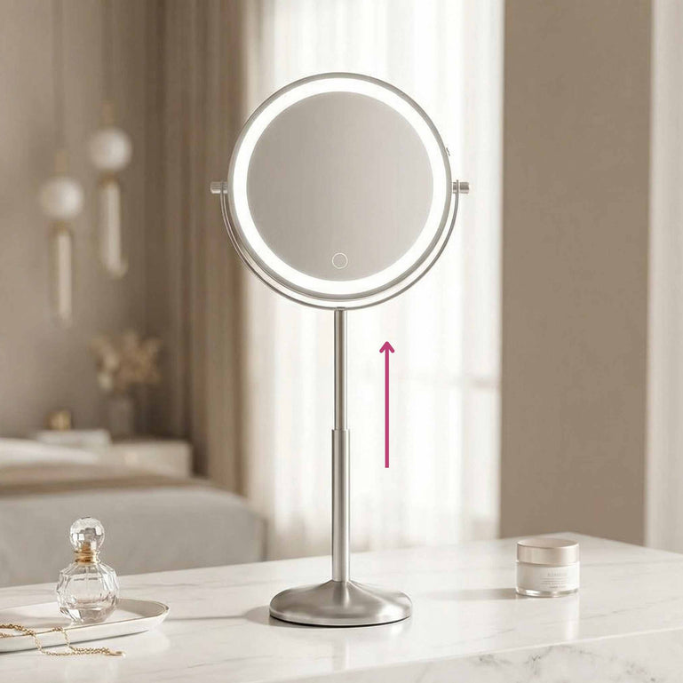 Hailey Double Sided Makeup Mirror with Lights