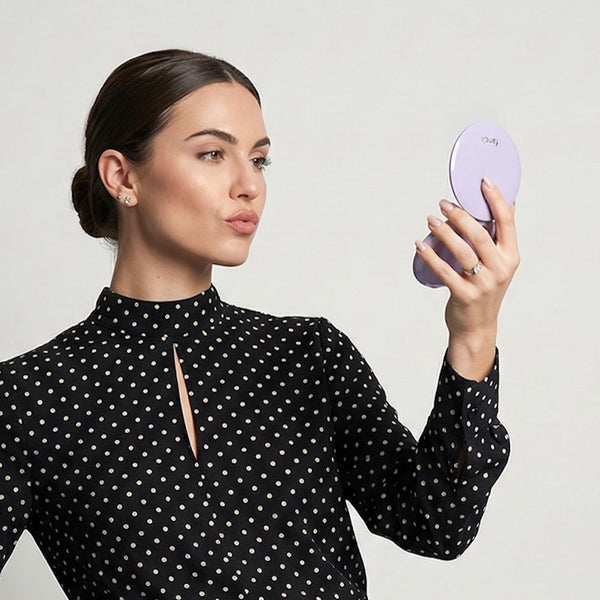 Fancii Mini Taylor Led Lighted Compact with 1x and 10x Magnification Lilac Bliss