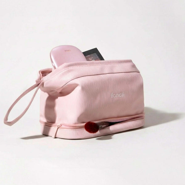 Fancii Macy 2-in-1 Travel Makeup Bag Pink 