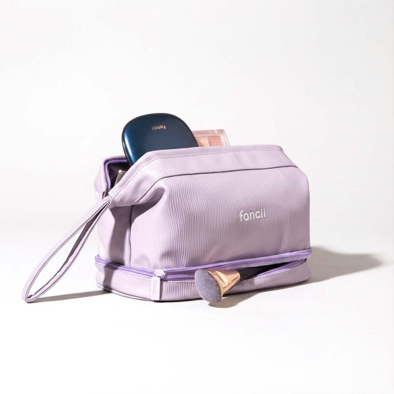Macy 2-in-1 Makeup Bag by Fancii & Co. in Purple