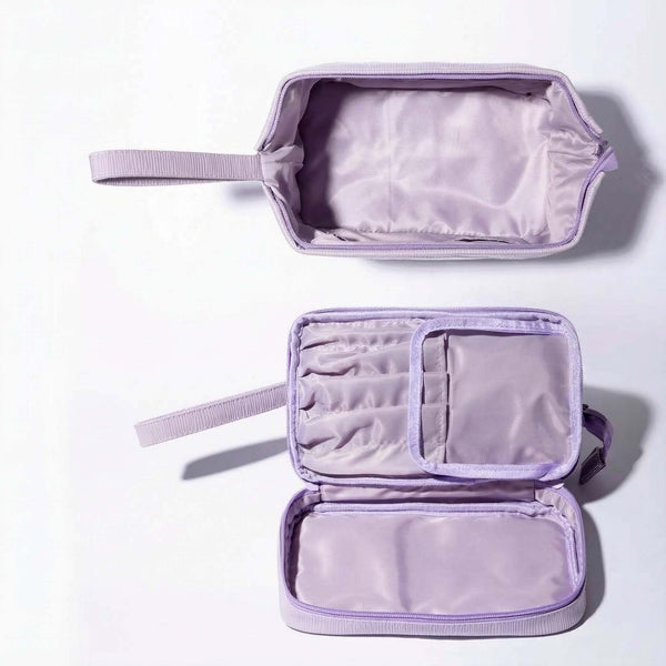 Macy 2-in-1 Makeup Bag by Fancii & Co. in Purple