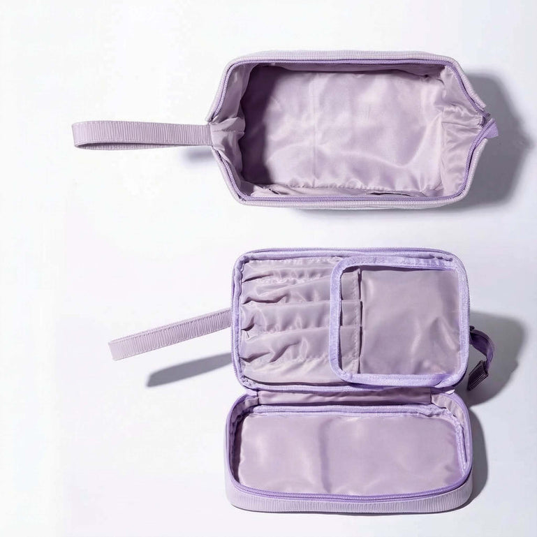 Macy 2-in-1 Makeup Bag by Fancii & Co. in Purple