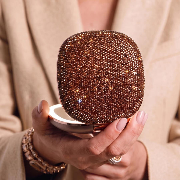 Fancii Mila 2 Luxe Mocha led lighted compact makeup mirror