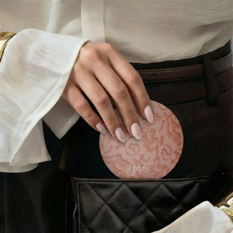 Fancii Mini Taylor Led Compact with 10x Magnification and light Mocha Lace