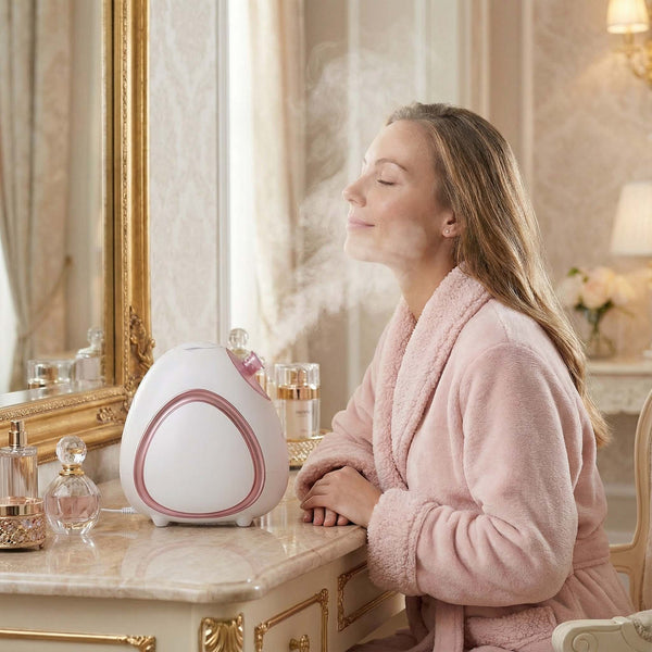 Rivo Nano Facial Steamer by Fancii in Pink