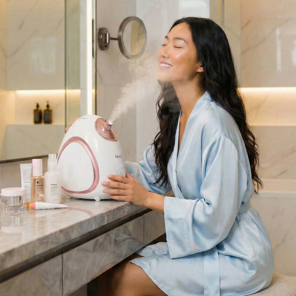 Rivo Nano Facial Steamer by Fancii in Pink