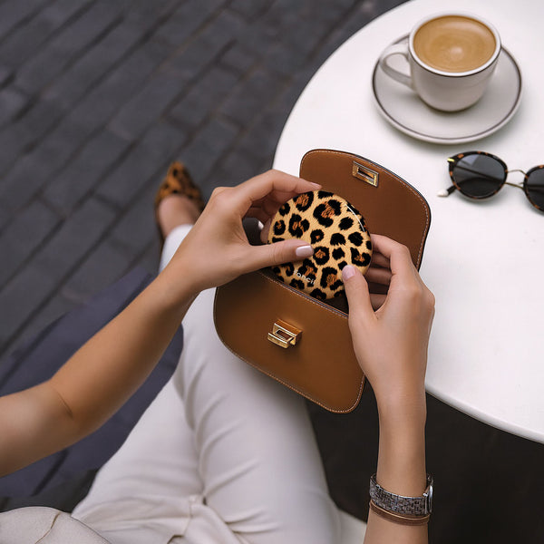 Mini Taylor LED Compact Mirror | Cheetah Chic