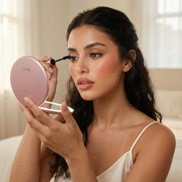 Fancii Taylor compact mirror with led lights ROSE GOLD Rose Gold