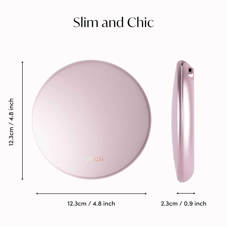 Fancii Taylor compact mirror with led lights ROSE GOLD