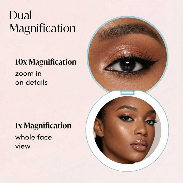 Fancii Taylor compact mirror with 3 dimmable LED lights All