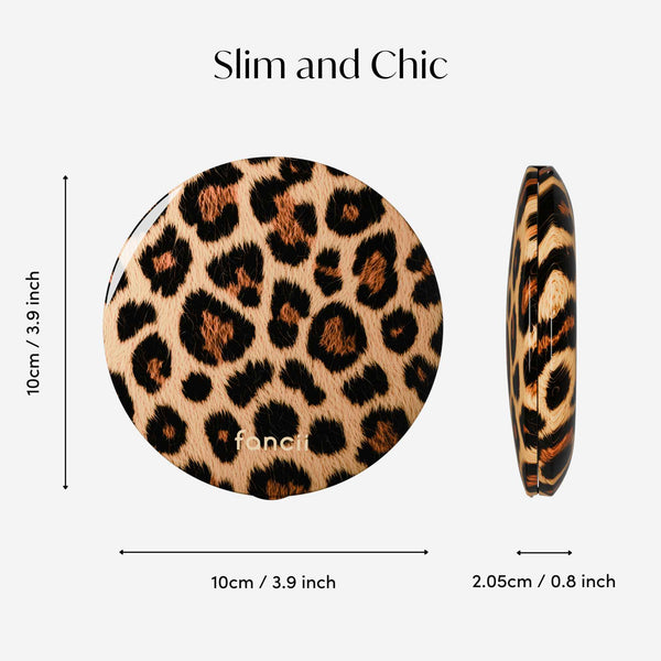 Mini Taylor LED Compact Mirror | Cheetah Chic