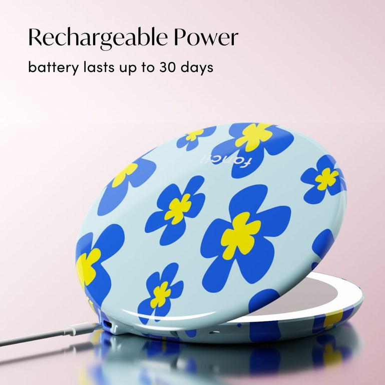 Fancii Taylor Compact Makeup Mirror with lights FLOWER POWER