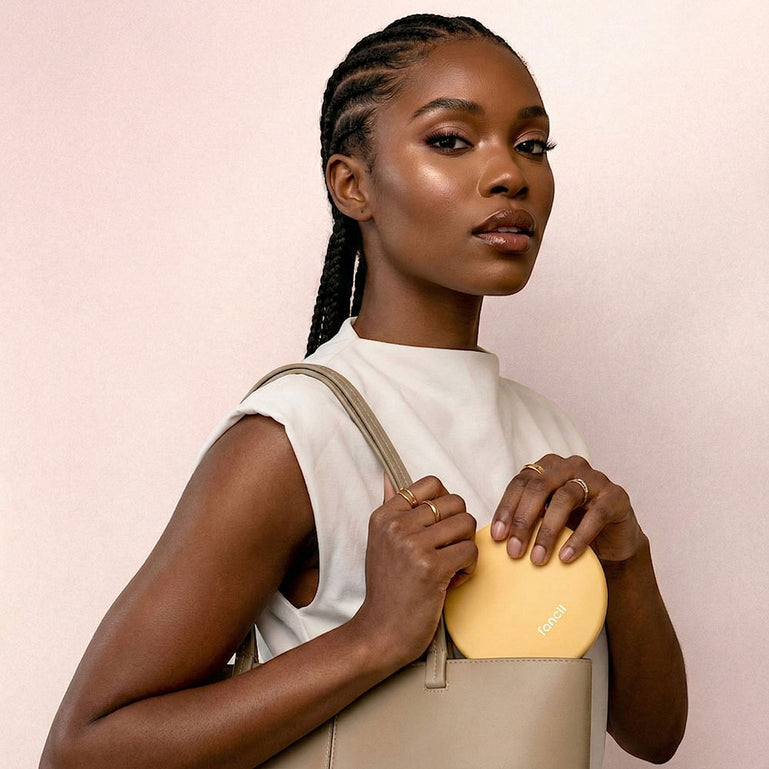 Fancii Taylor travel makeup mirror with 10x magnifying mirror Weekender Marigold MARIGOLD