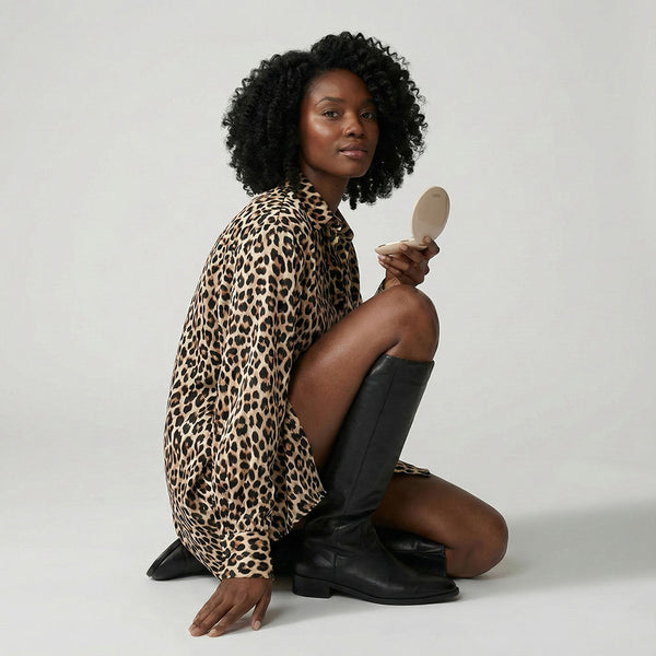 Fancii Mini Taylor Led Compact Mirror 10x Magnification Desert Sands