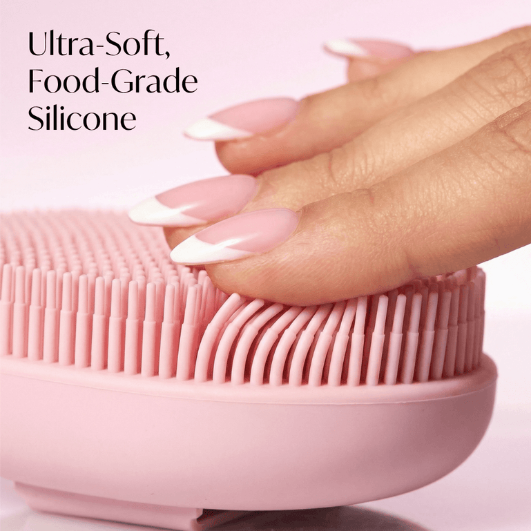 Fancii Nyla sonic brush body scrubber with extended handle for cleansing and scrubbing