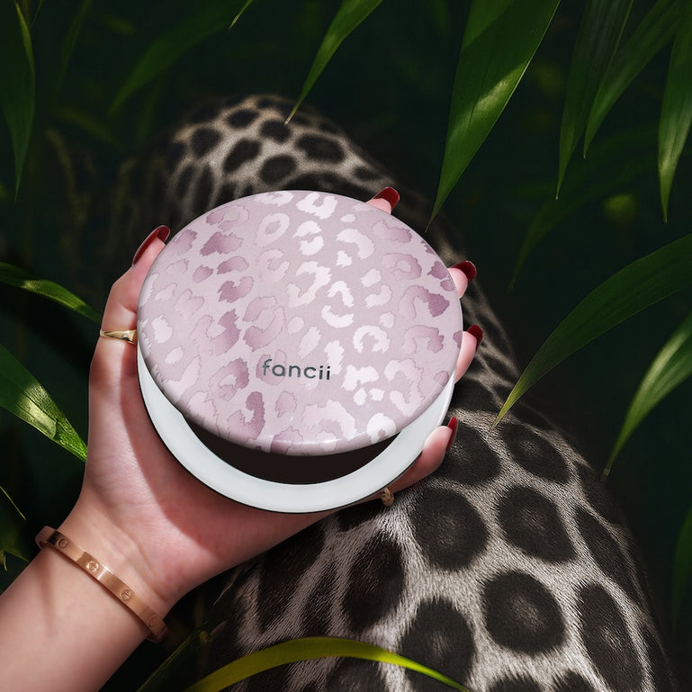Mini Taylor LED Compact Mirror | Cosmic Leopard