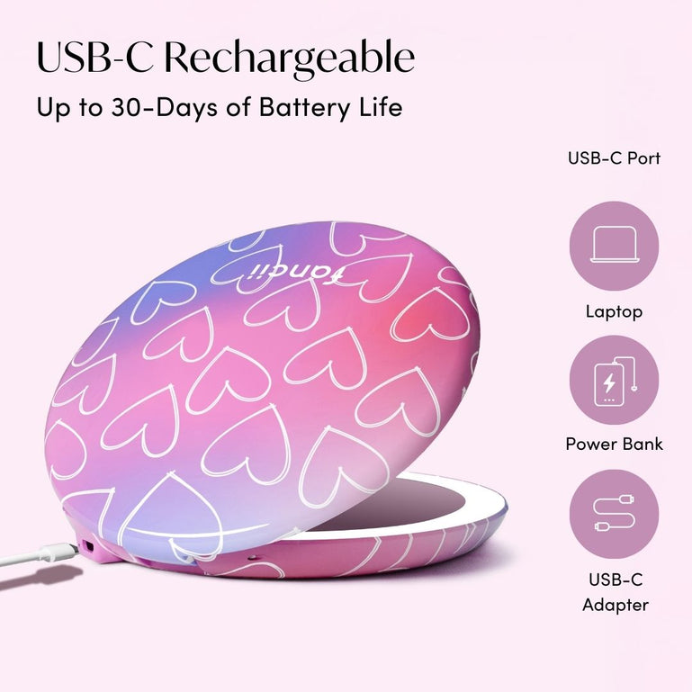 Fancii Taylor LOVESTRUCK compact mirror with led lights