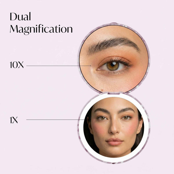 Mini Taylor LED Compact Mirror | Cosmic Leopard