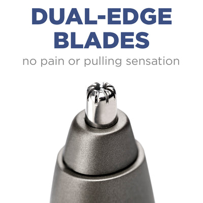 Dad's TrimTech Pro Nose and Ear Trimmer Wet and Dry Use by Fancii & Co.  Dual Edge Blades