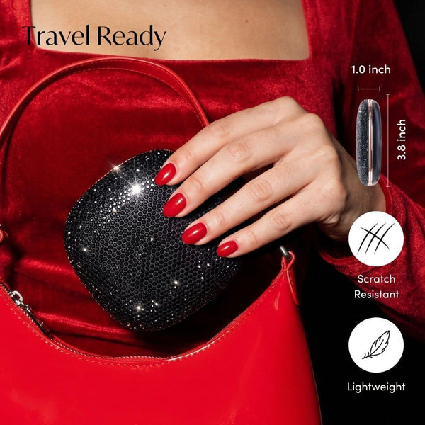 Fancii Mila 2 Luxe Noir led lighted travel makeup mirror travel ready