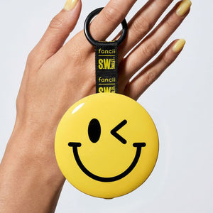 S.W.Smiley X Fancii & Co.  Lighted Charm Mirror with 1x and 10x magnification in Yellow 