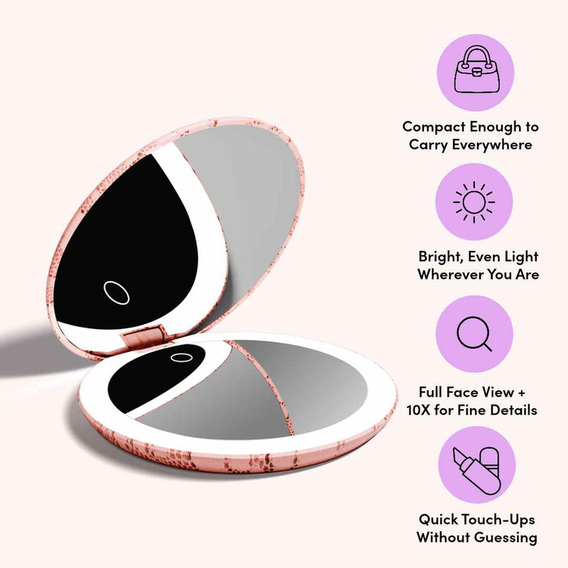 Taylor Lighted Compact Mirror by Fancii & Co.