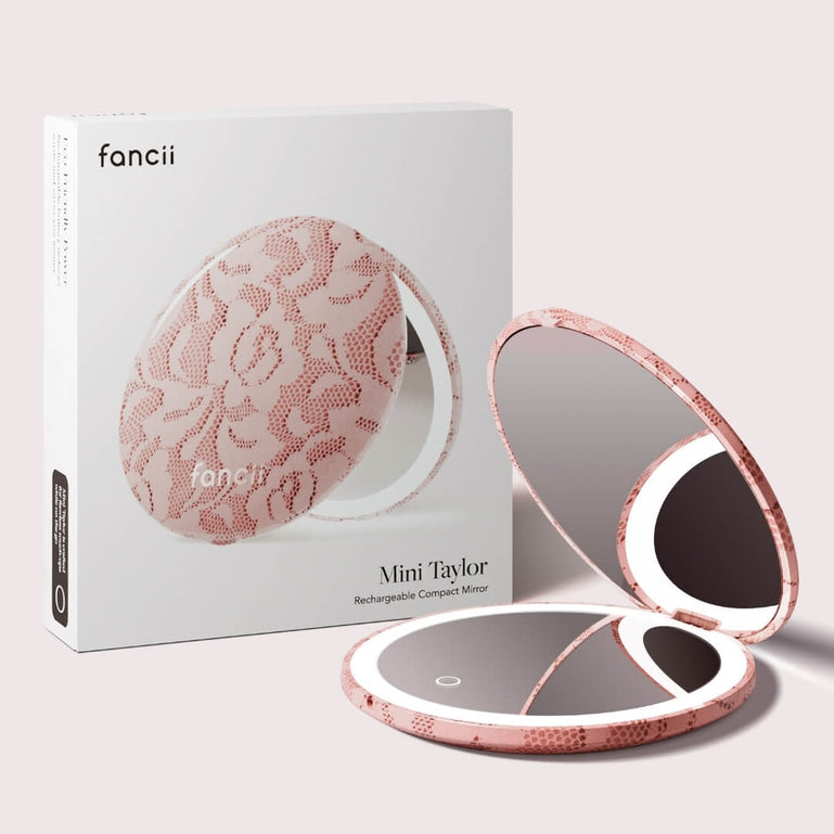 Mini Taylor Lighted Led Compact with 1x and 10x Magnification by Fancii & Co. All