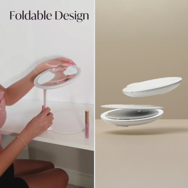 Abigail Travel Mirror with 10x Magnification