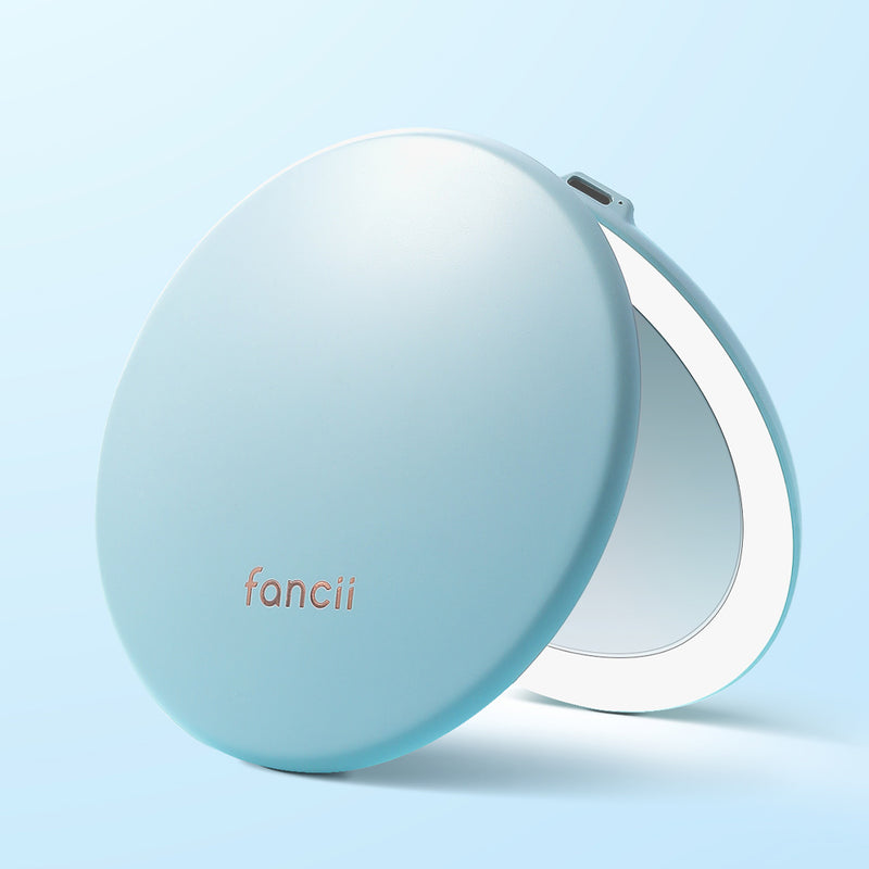 Taylor Compact Mirror by Fancii and Co with 10x magnifying mirror SOFT SKY